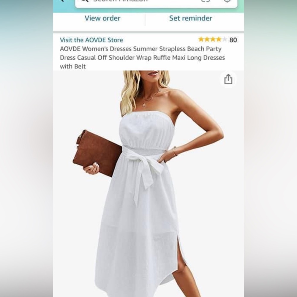 White beach dress